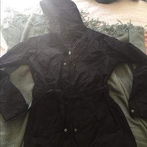 Columbia Black Tie Waist Rain Jacket
